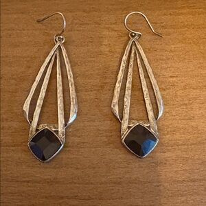 Silpada Sterling Silver & Black Onyx Earrings